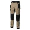 Pantalón Canvas Stretch 103019S Beige Arena y Negro