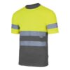 Camiseta Técnica Bicolor AV 305506 Amarillo flúor y gris